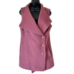 Incalpaca TPX Alpaca Wool Shawl Collar Mulberry Vest